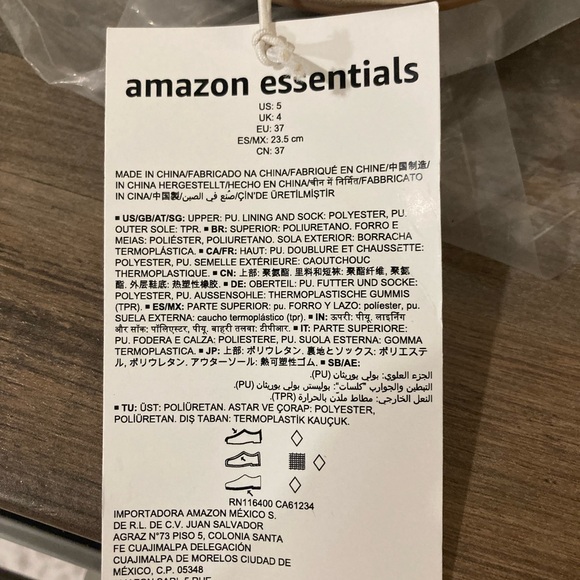 NWT Gold Sparkle Ballet Flats size 5 Amazon Essentials - Picture 5 of 7